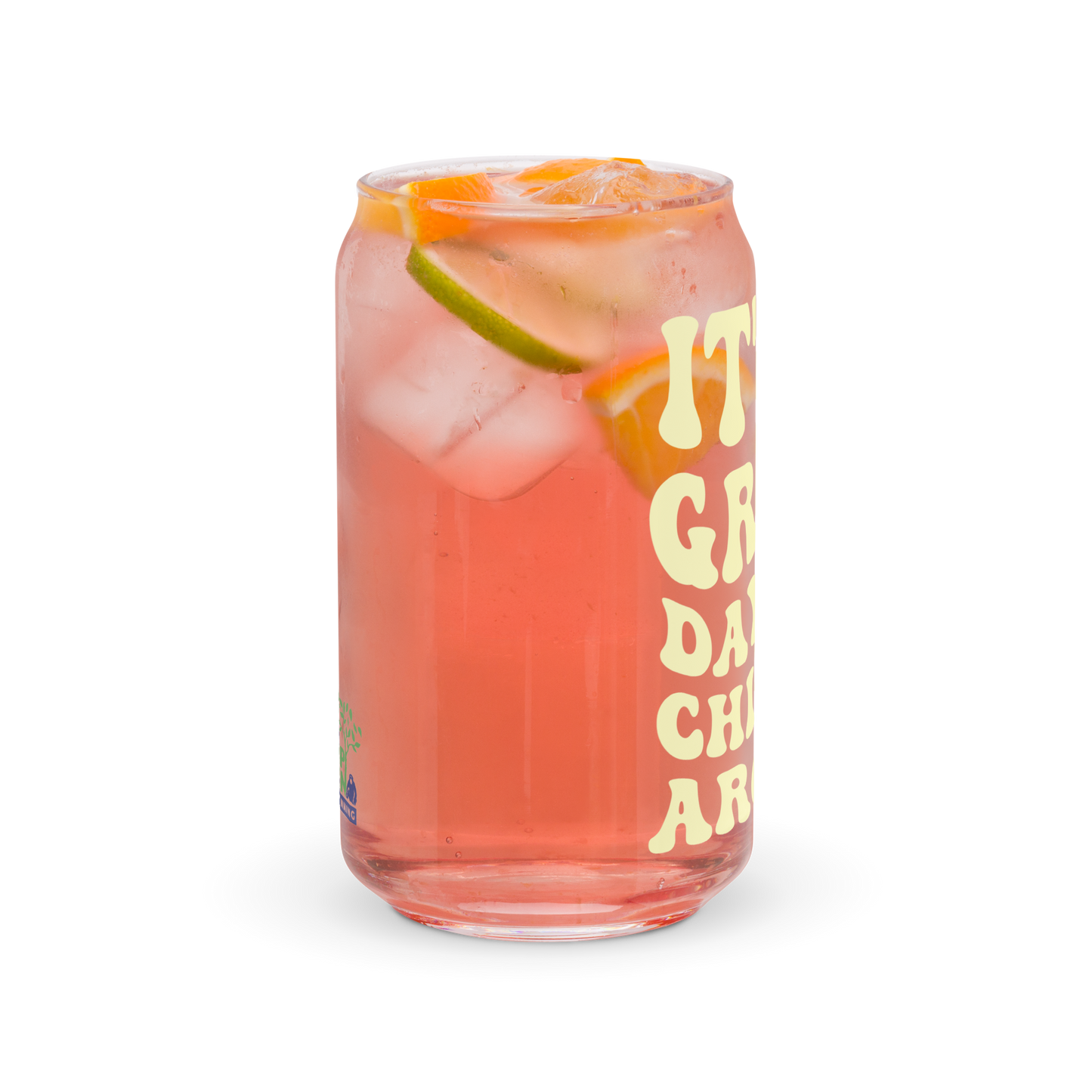 It's a Great Day for Chimpin' Around Can Glass