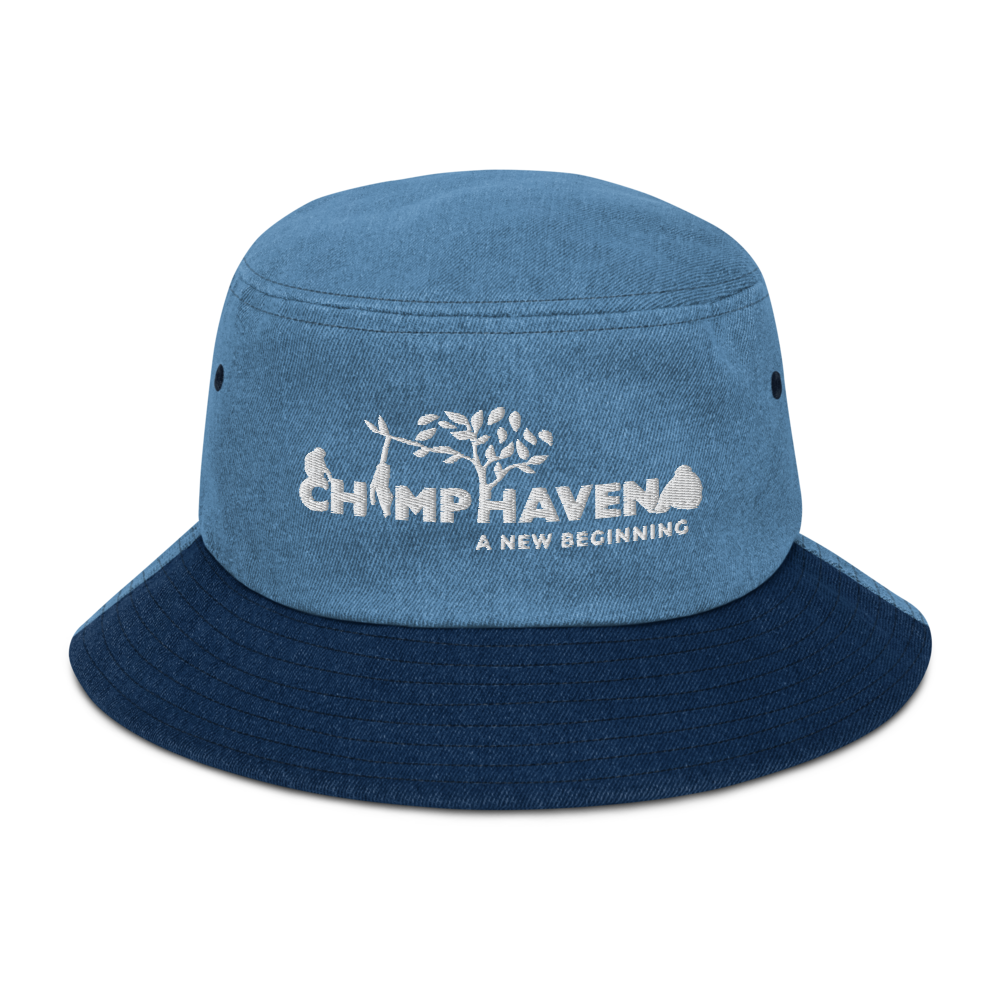Denim Logo bucket hat