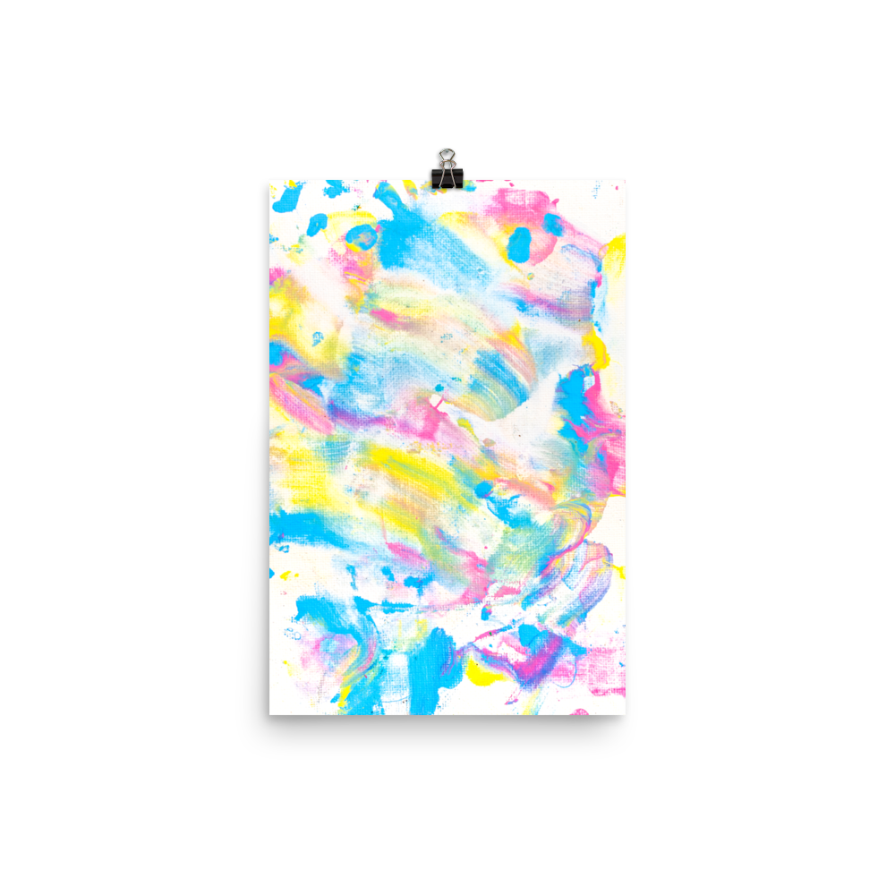 Chimp Art Poster & Artist Card- Sheba