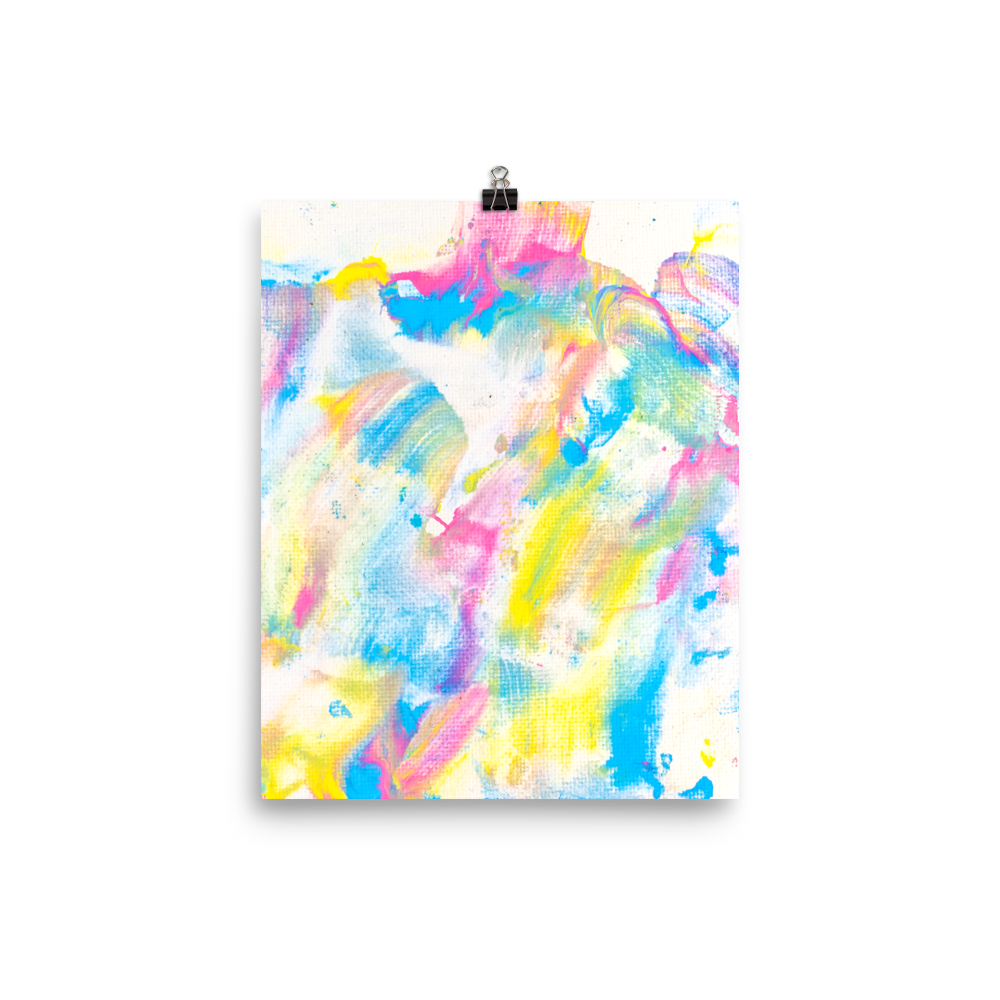 Chimp Art Poster & Artist Card- Sheba