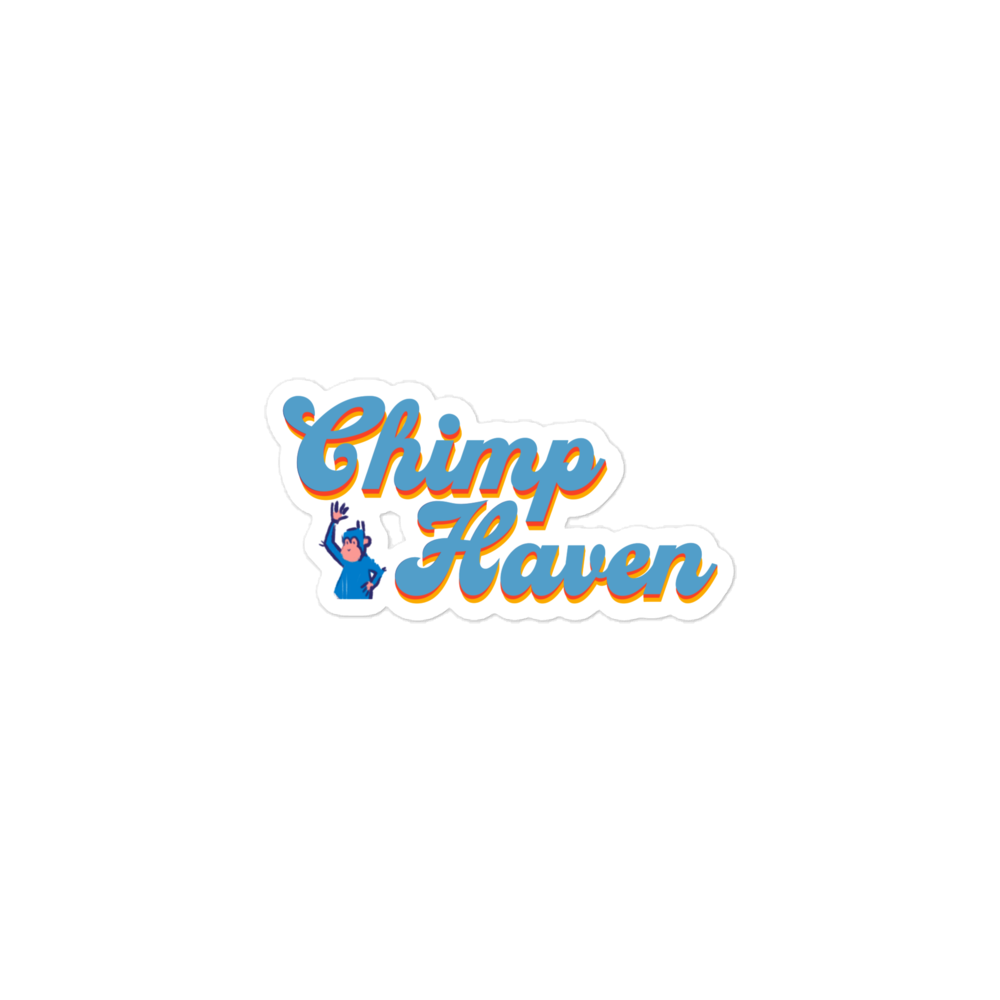 Bubble-free Blue Summer Camp Sticker