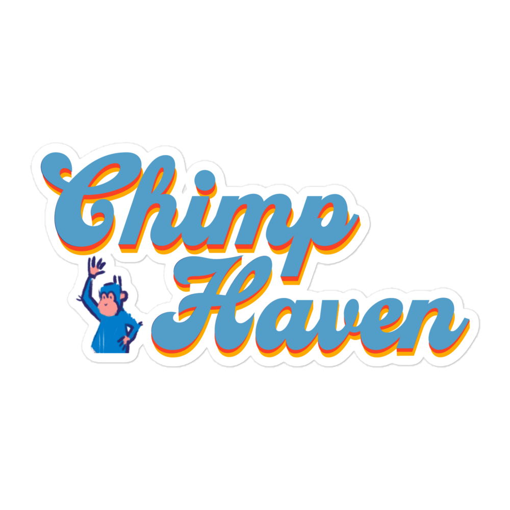 Bubble-free Blue Summer Camp Sticker
