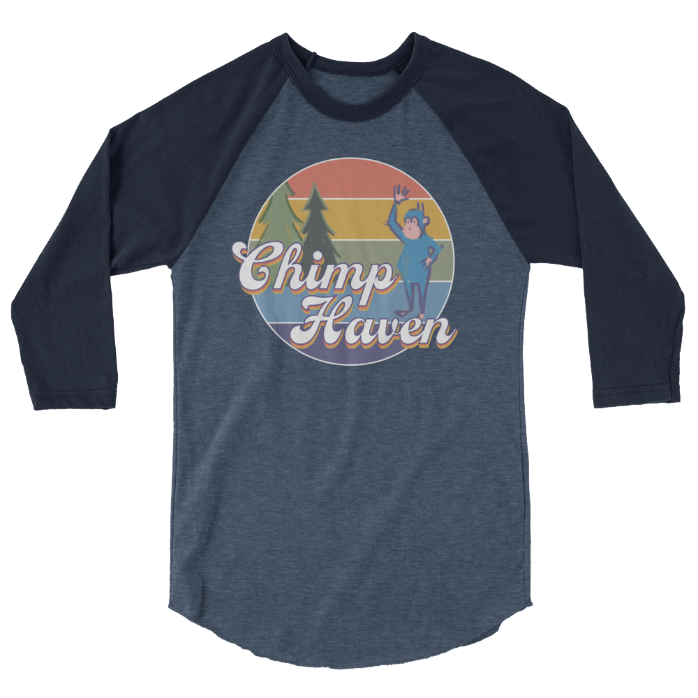 Summer Camp 3/4 sleeve raglan shirt