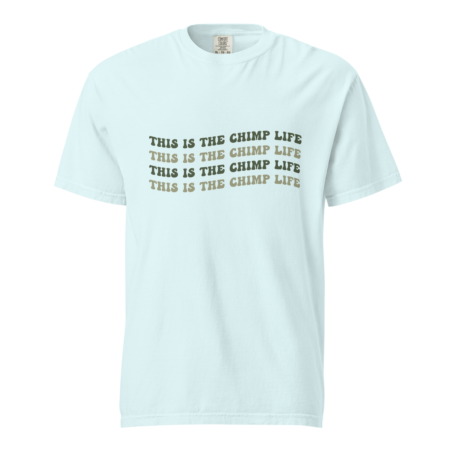 This is the Chimp Life Tee with chimp names on back