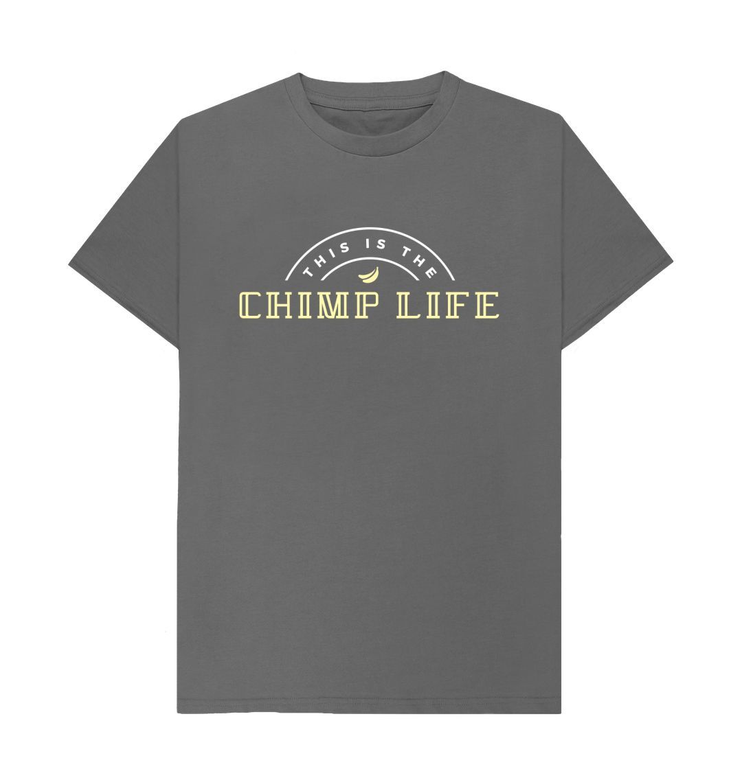 Slate Grey This is the Chimp Life Tee (Gold)
