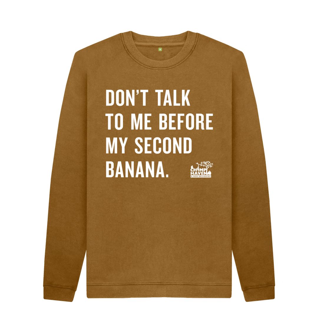 Brown Second Banana Crewneck Sweatshirt