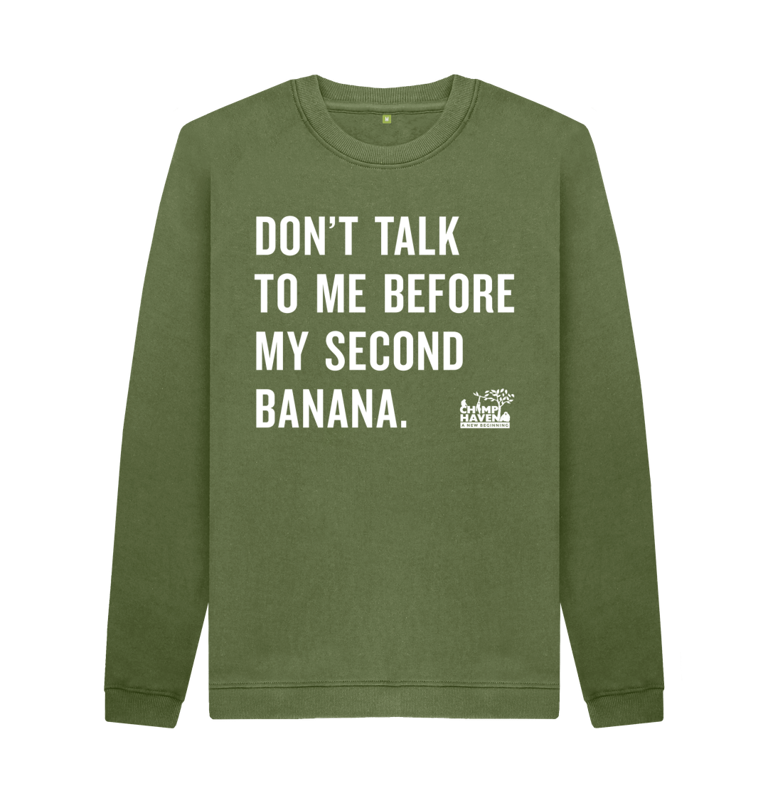 Khaki Printed Sweater Front
