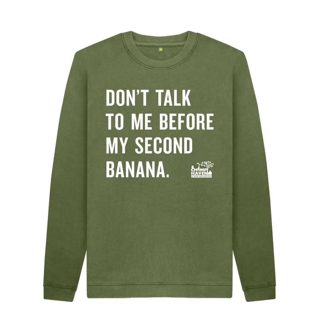 Khaki Second Banana Crewneck Sweatshirt