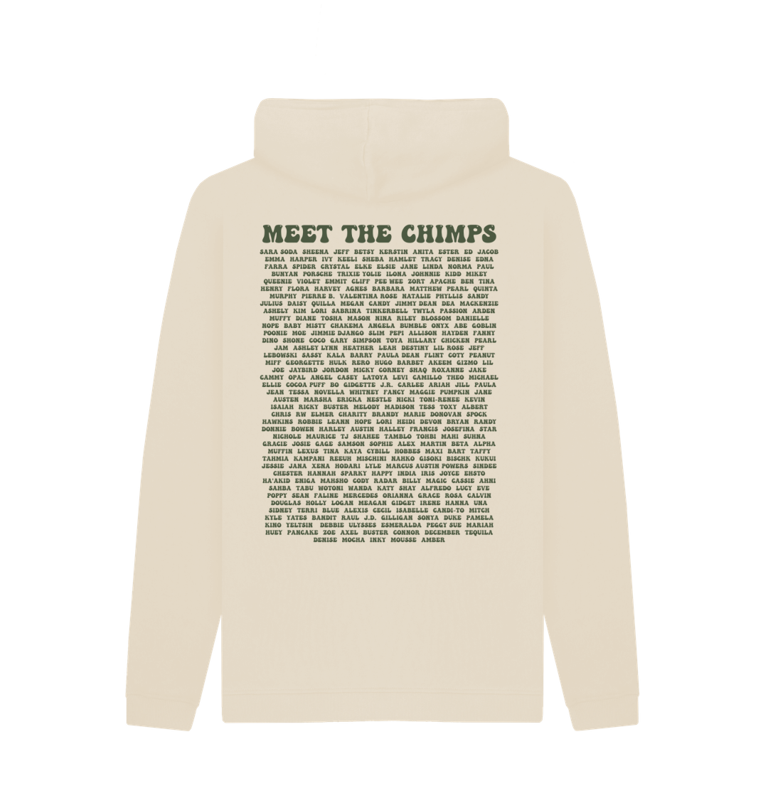 Oat Printed Hoody Back