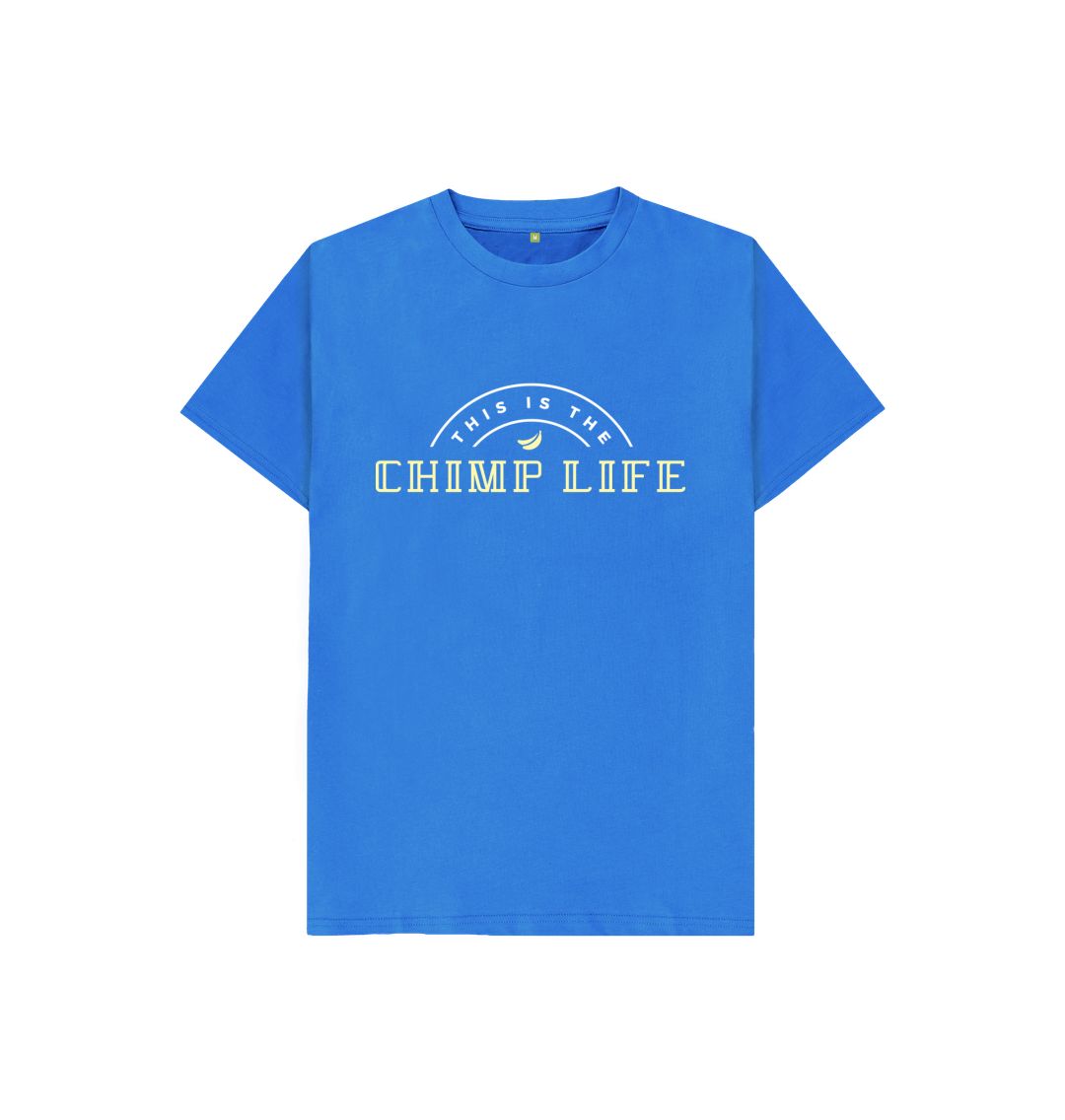 Bright Blue Youth Chimp Life Shirt