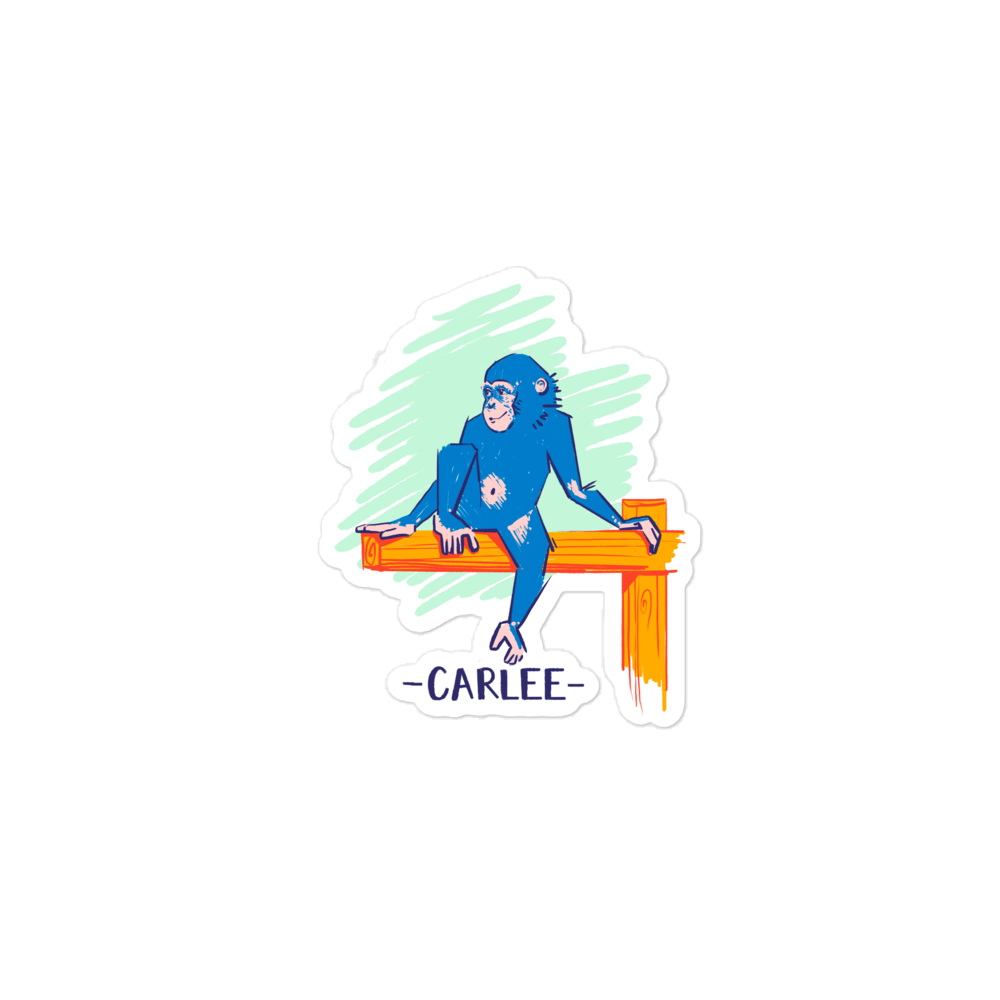 Bubble-free "Carlee" sticker