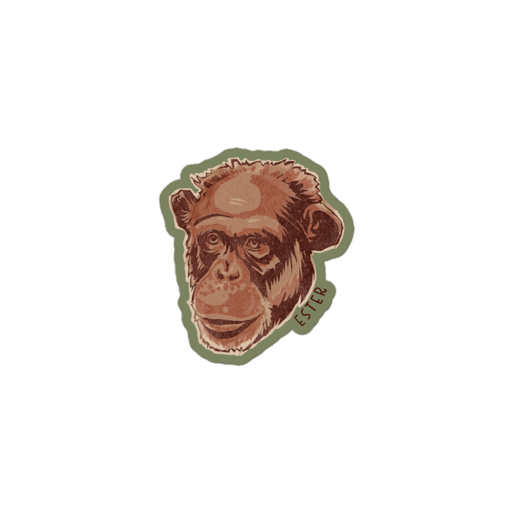 Ester Sticker | 30th Anniversary Collection – Chimp Haven Merch