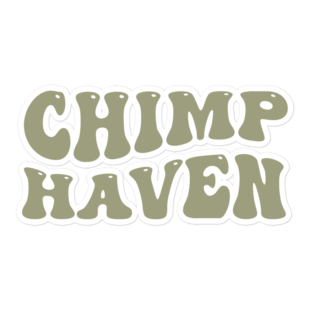Chimp Haven Bubble-free sticker