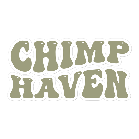 Chimp Haven Bubble-free sticker