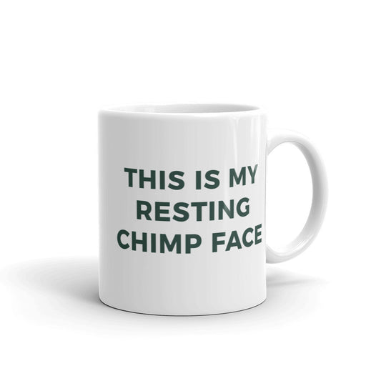 "Resting Chimp Face" Mug