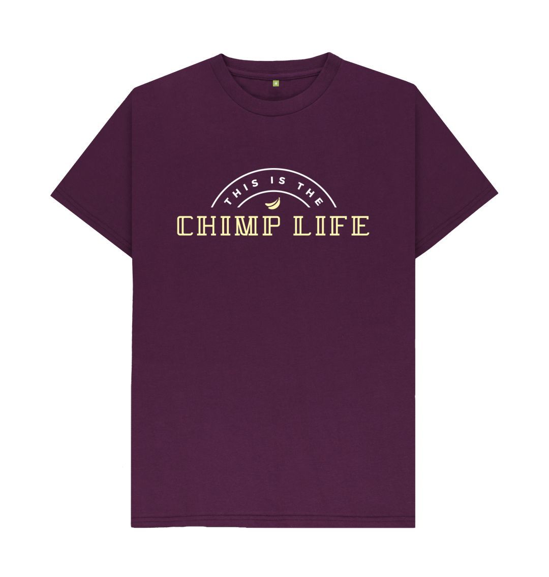 Purple This is the Chimp Life Tee (Gold)