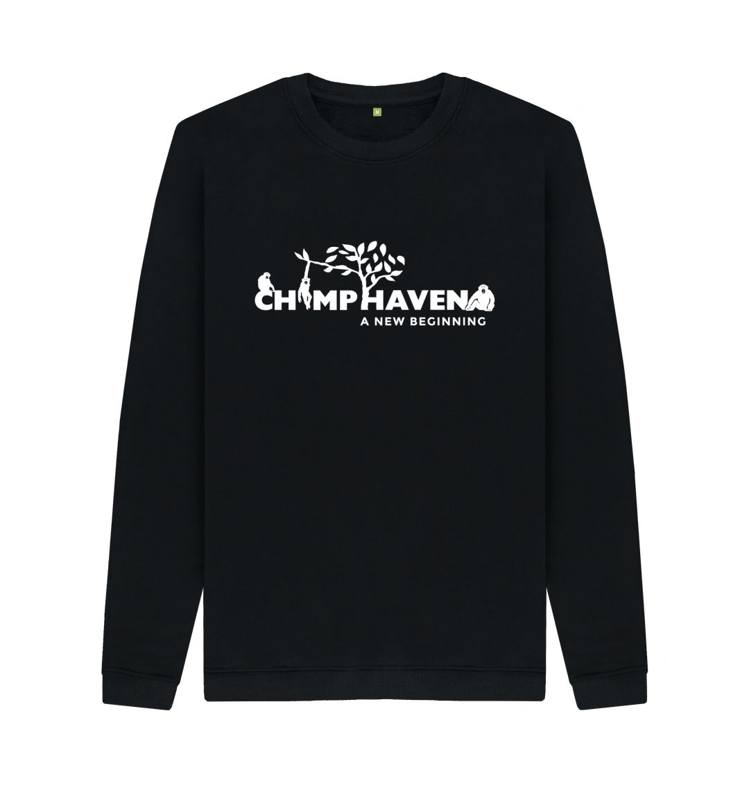Black White Logo Crewneck Sweatshirt