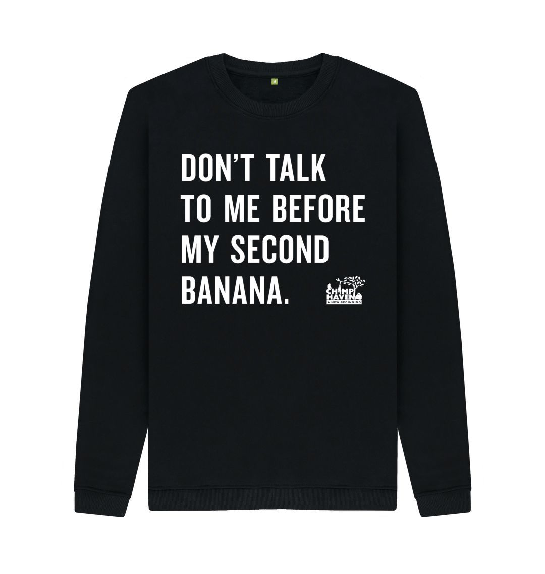 Black Second Banana Crewneck Sweatshirt