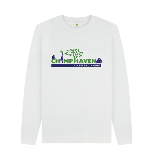 White Logo Crewneck Sweatshirt