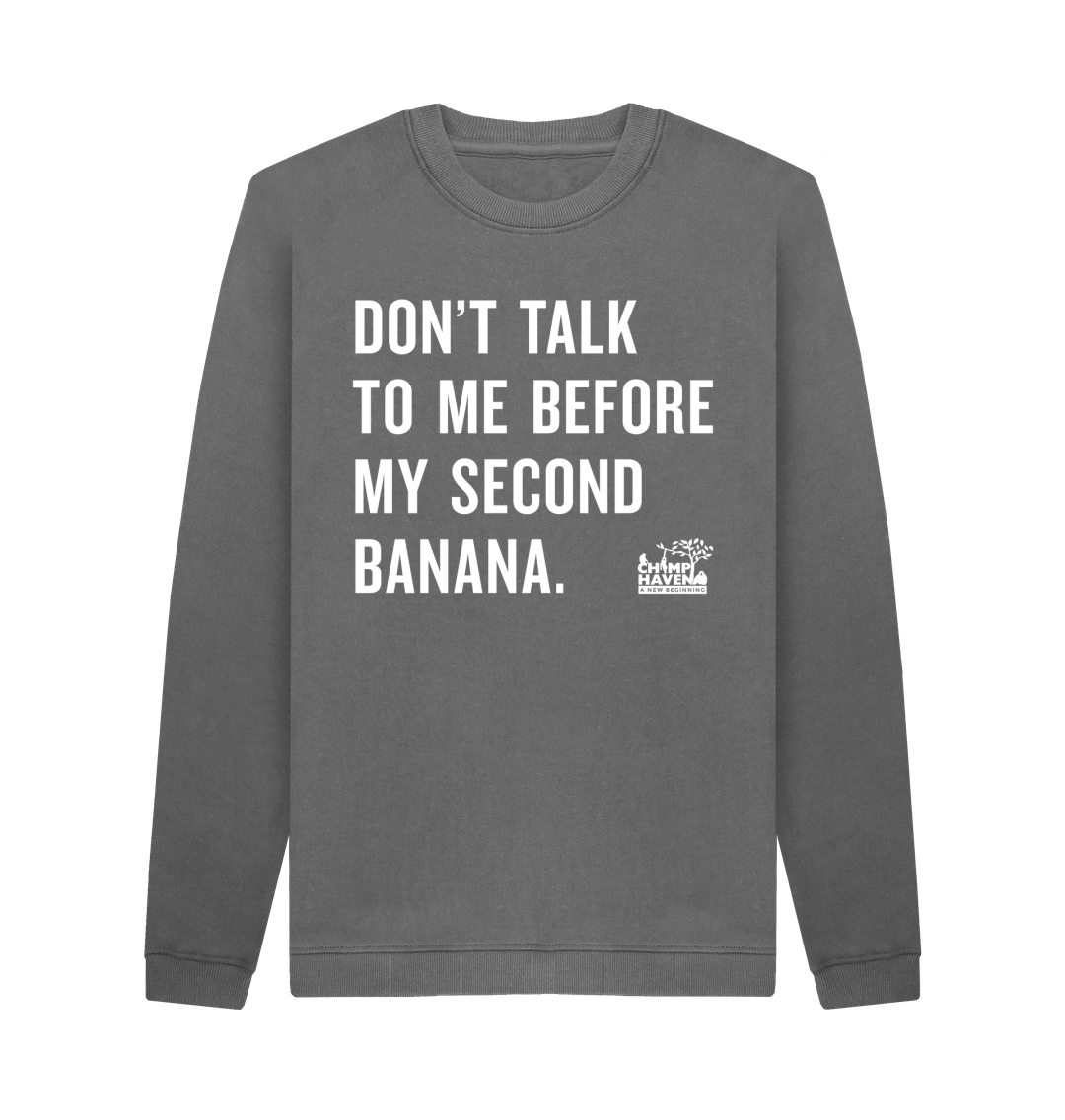 Slate Grey Printed Sweater Front