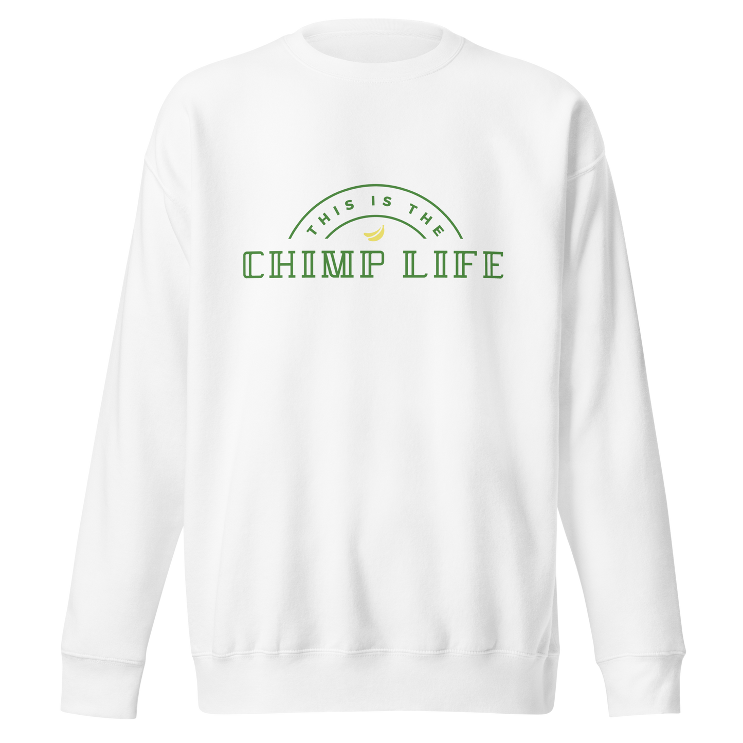 Chimp Life Sweatshirt - White